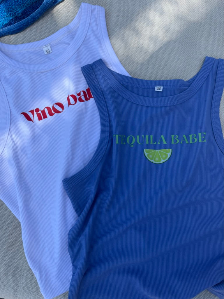 Tequila Babe Ribbed Tank – 858 The Label