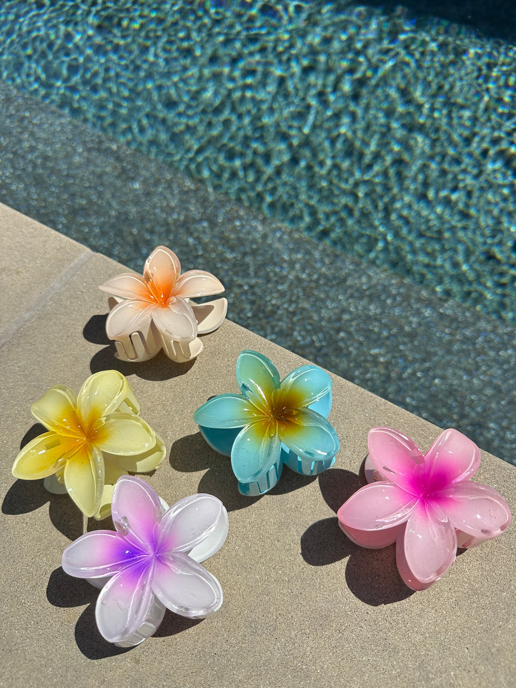 858 Farmers Market Flowers- Hair Clips