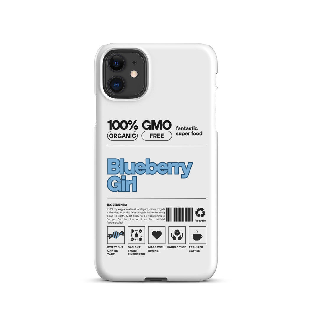 Blueberry Girl Ingredient List iPhone® Case