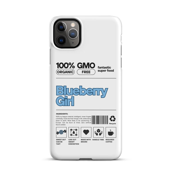 Blueberry Girl Ingredient List iPhone® Case
