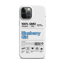 Load image into Gallery viewer, Blueberry Girl Ingredient List iPhone® Case
