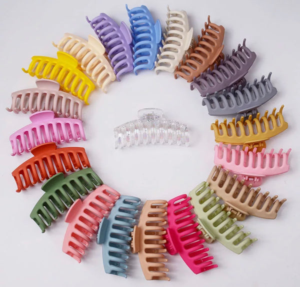 Matte Candy Color Hair Clips